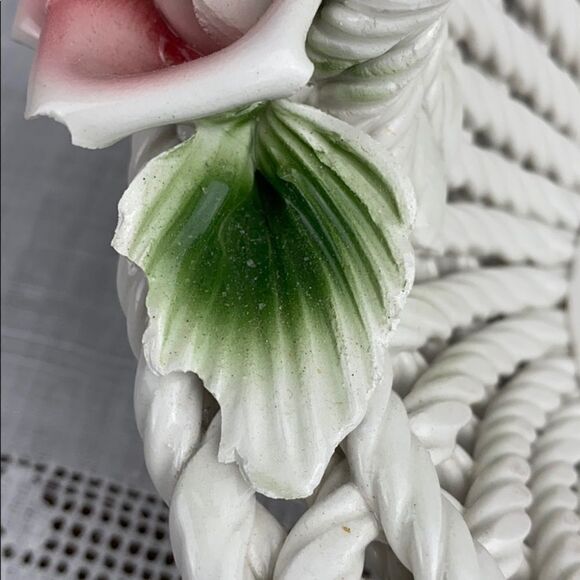 Vintage Capodimonte Porcelain Basket - Picture 9 of 9
